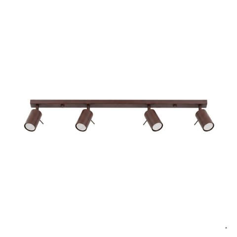 Sollux Lighting Plafon RING 4L brązowy