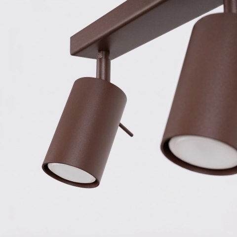 Sollux Lighting Plafon RING 4L brązowy