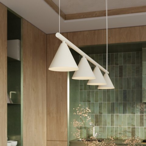 Sollux Lighting Żyrandol NOX 4L beżowa