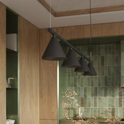 Sollux Lighting Żyrandol NOX 4L czarna
