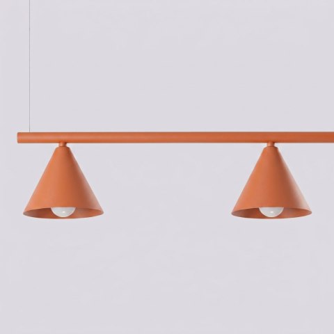 Sollux Lighting Żyrandol NOX 4L ochra czerwona