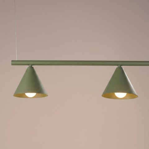 Sollux Lighting Żyrandol NOX 4L zielona oliwka