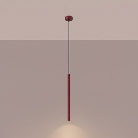 Sollux Lighting Lampa wisząca ARCHE 1 burgund