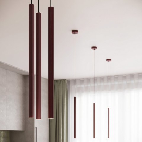 Sollux Lighting Lampa wisząca ARCHE 1 burgund