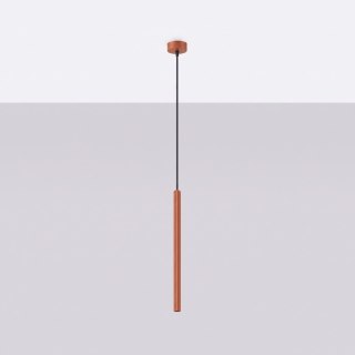 Sollux Lighting Lampa wisząca ARCHE 1 ochra czerwona