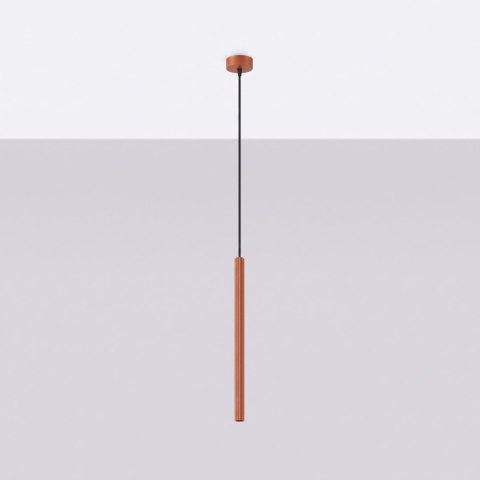Sollux Lighting Lampa wisząca ARCHE 1 ochra czerwona