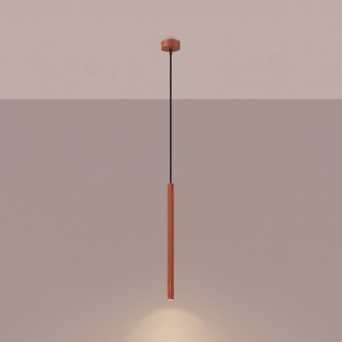 Sollux Lighting Lampa wisząca ARCHE 1 ochra czerwona