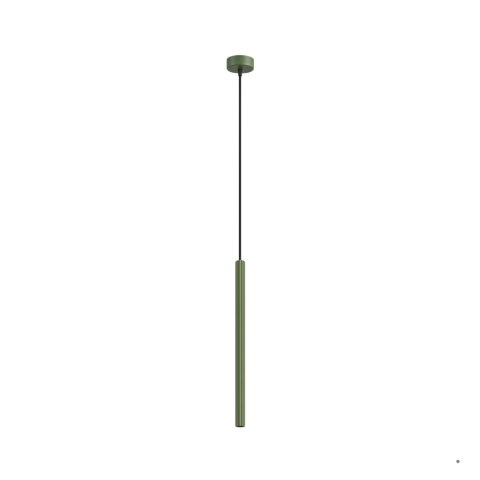 Sollux Lighting Lampa wisząca ARCHE 1 zielona oliwka