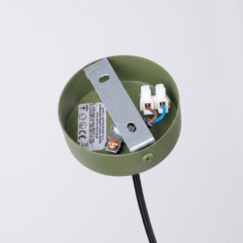 Sollux Lighting Lampa wisząca ARCHE 1 zielona oliwka
