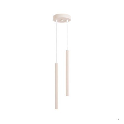 Sollux Lighting Lampa wisząca ARCHE 2P beżowa
