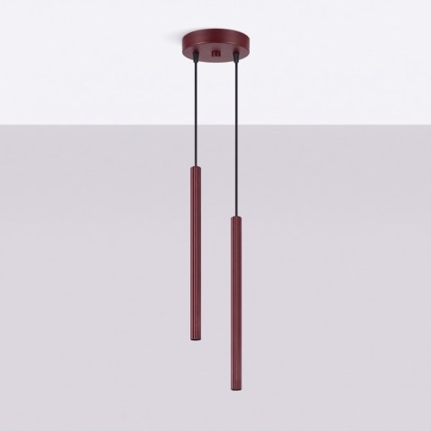 Sollux Lighting Lampa wisząca ARCHE 2P burgund