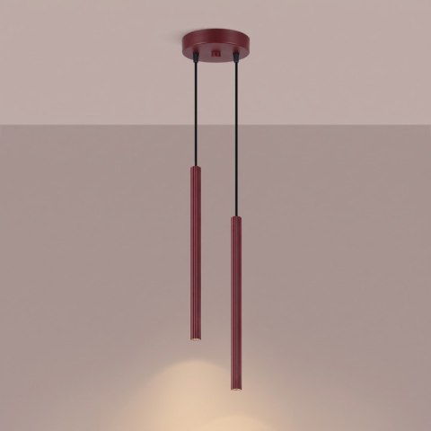 Sollux Lighting Lampa wisząca ARCHE 2P burgund