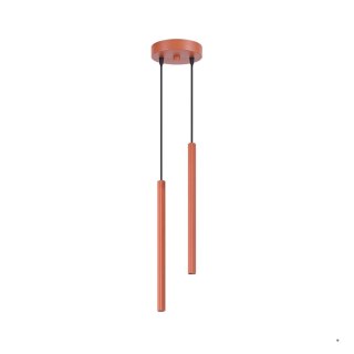 Sollux Lighting Lampa wisząca ARCHE 2P ochra czerwona