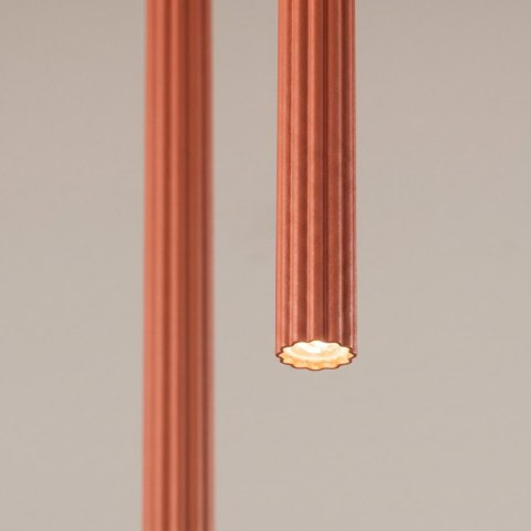 Sollux Lighting Lampa wisząca ARCHE 2P ochra czerwona