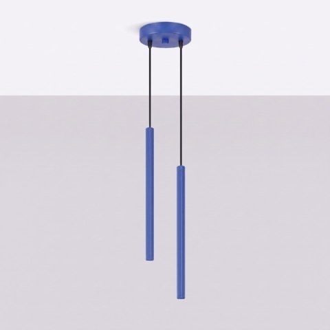 Sollux Lighting Lampa wisząca ARCHE 2P ultramaryna