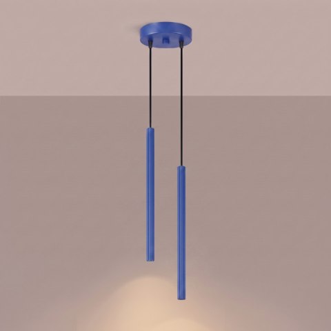 Sollux Lighting Lampa wisząca ARCHE 2P ultramaryna