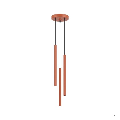 Sollux Lighting Lampa wisząca ARCHE 3P ochra czerwona