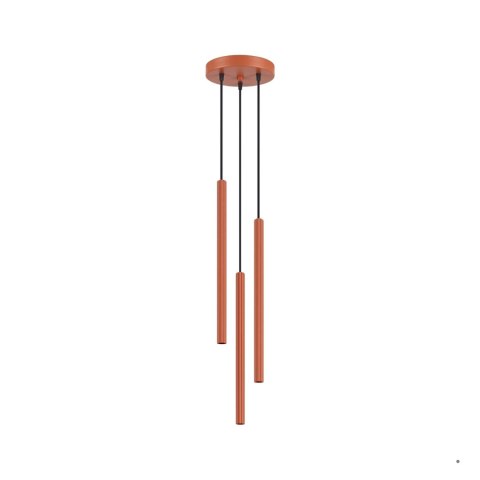 Sollux Lighting Lampa wisząca ARCHE 3P ochra czerwona