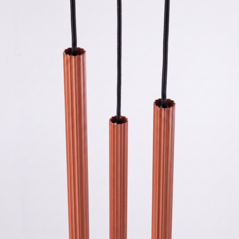 Sollux Lighting Lampa wisząca ARCHE 3P ochra czerwona