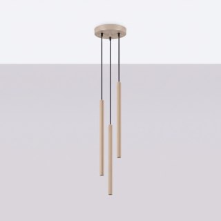 Sollux Lighting Lampa wisząca ARCHE 3P taupe