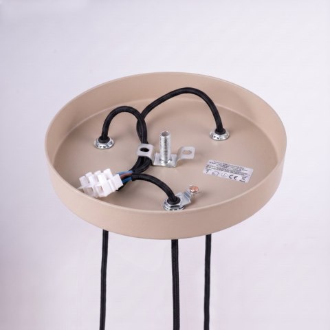 Sollux Lighting Lampa wisząca ARCHE 3P taupe