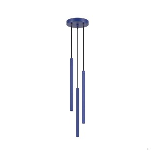 Sollux Lighting Lampa wisząca ARCHE 3P ultramaryna
