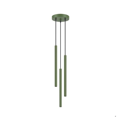 Sollux Lighting Lampa wisząca ARCHE 3P zielona oliwka