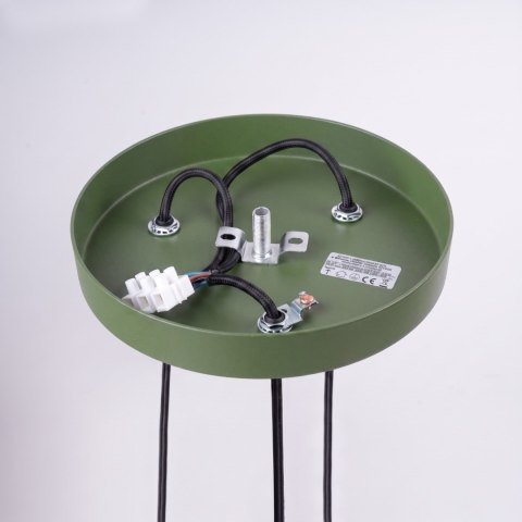 Sollux Lighting Lampa wisząca ARCHE 3P zielona oliwka