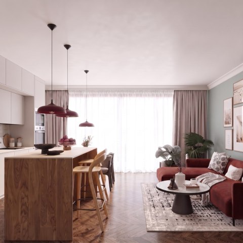 Sollux Lighting Lampa wisząca GINA burgund