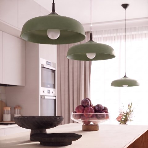 Sollux Lighting Lampa wisząca GINA zielona oliwka