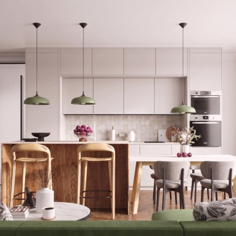 Sollux Lighting Lampa wisząca GINA zielona oliwka