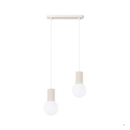 Sollux Lighting Lampa wisząca HALO 2L beżowa