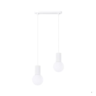 Sollux Lighting Lampa wisząca HALO 2L biała
