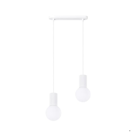 Sollux Lighting Lampa wisząca HALO 2L biała