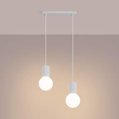 Sollux Lighting Lampa wisząca HALO 2L biała