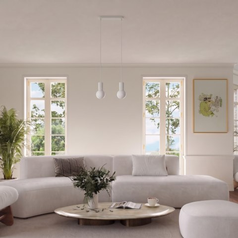 Sollux Lighting Lampa wisząca HALO 2L biała
