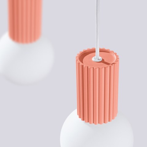 Sollux Lighting Lampa wisząca HALO 2L brzoskwiniowa