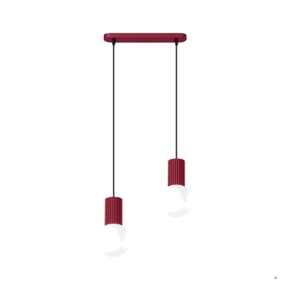 Sollux Lighting Lampa wisząca HALO 2L burgund