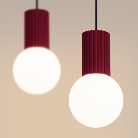 Sollux Lighting Lampa wisząca HALO 2L burgund
