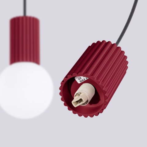 Sollux Lighting Lampa wisząca HALO 2L burgund