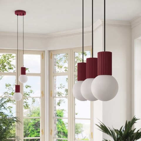 Sollux Lighting Lampa wisząca HALO 2L burgund