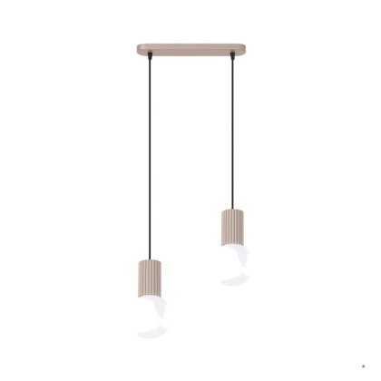 Sollux Lighting Lampa wisząca HALO 2L taupe