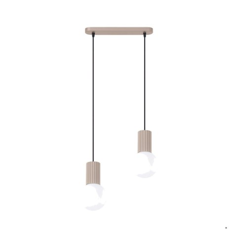 Sollux Lighting Lampa wisząca HALO 2L taupe