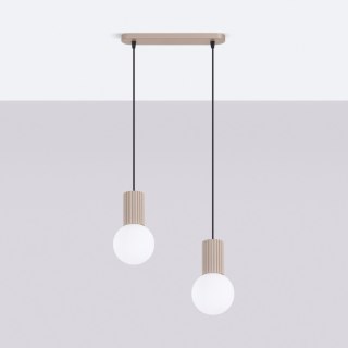 Sollux Lighting Lampa wisząca HALO 2L taupe