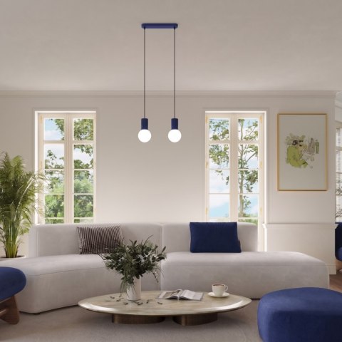 Sollux Lighting Lampa wisząca HALO 2L ultramaryna