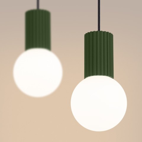 Sollux Lighting Lampa wisząca HALO 2L zielona oliwka