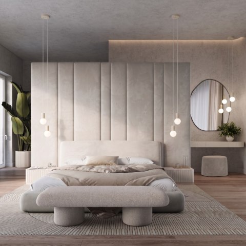 Sollux Lighting Lampa wisząca HALO 2P beżowa