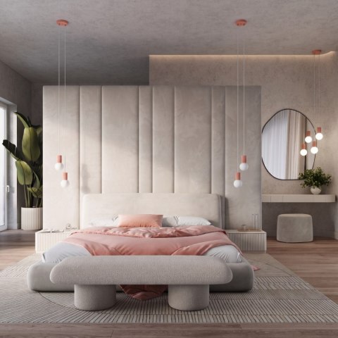 Sollux Lighting Lampa wisząca HALO 2P brzoskwiniowa