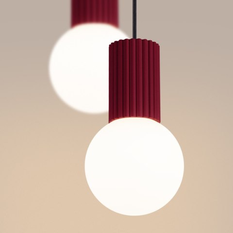 Sollux Lighting Lampa wisząca HALO 2P burgund