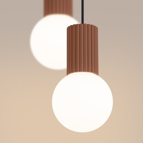 Sollux Lighting Lampa wisząca HALO 2P mocca